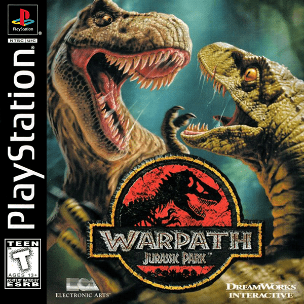 Warpath Jurassic Park box art for Playstation